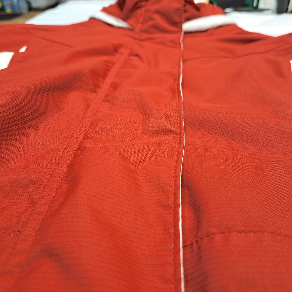 Columbia Jacket Red And White WINTER Coat With Hood Women's Size XL - Picture 4 of 13
